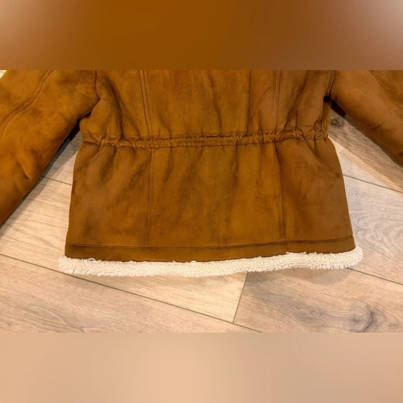 MOTHER The Drawstring Drifter Sherpa Lined Jacket Size XL - Picture 9 of 12